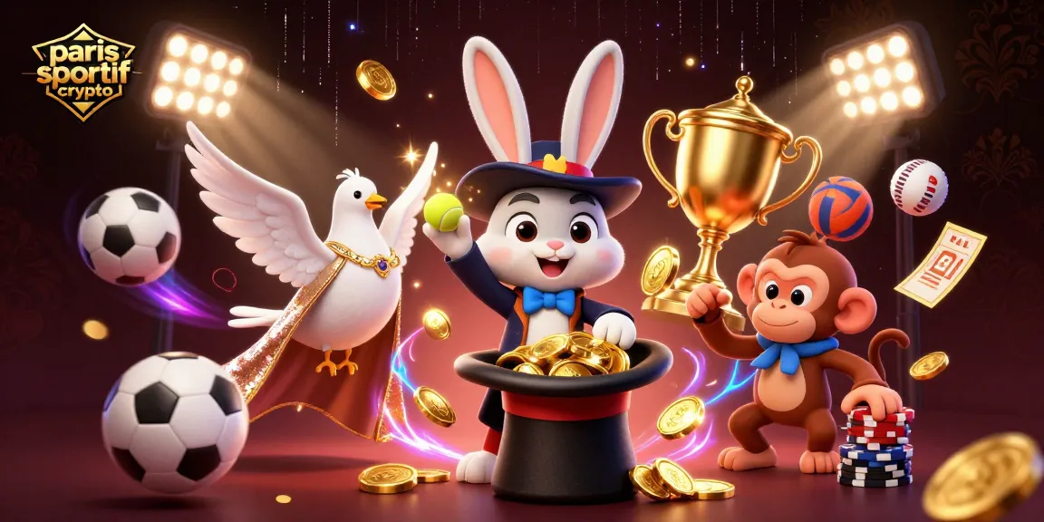 Pariez sur les meilleurs bookmakers grâce à notre illustration paris sportif crypto, mettant en avant l'excitation des paris sportifs.