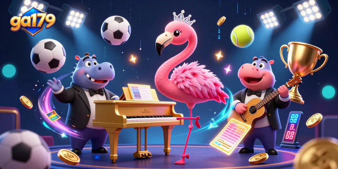 Experience the excitement of ga179 sports betting with vibrant 3D characters and dynamic elements.