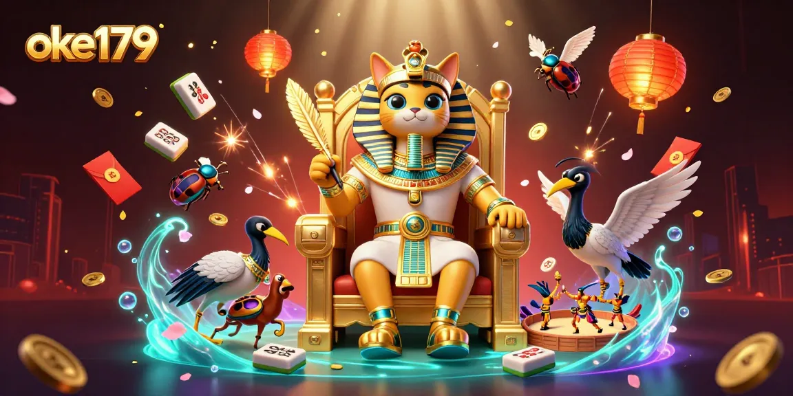 Experience the thrill of cockfighting at oke179's vibrant casino with dynamic characters.